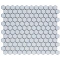 Mozaïek Barcelona 26x30 cm Geglazuurd Porselein Hexagon Glanzend Zacht Blauw (Prijs Per 0.78 m2)