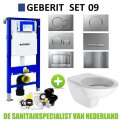 Geberit UP320 Toiletset set09 Boss & Wessing Brussel met Sigma Drukplaat