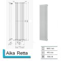 Handdoekradiator Aika Retta 1800 x 415 mm Donker Grijs