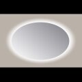Spiegel Ovaal Sanicare Q-Mirrors 60x80 cm PP Geslepen LED Warm White Met Sensor