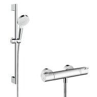 Hansgrohe Ecostat 1001cl Thermostaat+stang 65 M/crometta Vario Handd Wit-chroom