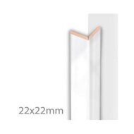 Kniklijst MDF Sanimex Mat Zwart 260 cm x 22 mm x 22 mm