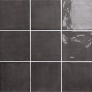 Wandtegel Fayenza Black 12.3x12.3 cm (doosinhoud 0.51 m2)
