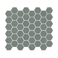 Mozaïek Valencia 27.8x32.5 cm Recycled Glas, Hexagon Mat Khaki (Prijs Per 1.00 m2)