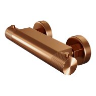 Douchekraan Brauer Copper Carving Opbouw Thermostatisch Geborsteld Koper