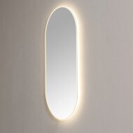 Spiegel Sanilux Ovaal Met Direct LED 3 Kleuren Instelbaar & Spiegelverwarming 90x45 cm Helder