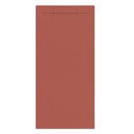 Douchebak + Sifon Allibert Rectangle 180x80 cm Mat Rood Terracotta