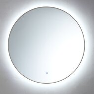 Spiegel Sanilux Rond Met LED Verlichting 3 Kleuren Instelbaar & Dimbaar 100cm Gunmetal