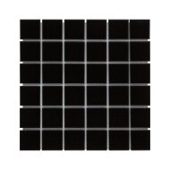 Mozaïek Barcelona 30.9x30.9cm Geglazuurd Porselein Glanzend Zwart (Prijs Per 0.95 m2)