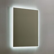 Spiegel Sanilux Mirror Infinity 58x80x4,1 cm Aluminium met LED Verlichting en Spiegelverwarming
