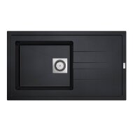 Inbouw Spoelbak Uitstortgootsteen Van Marcke Go Molto 86x50 cm Polyester Zwart