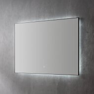 Spiegel Sanilux Daigi Decor Met Indirecte LED Verlichting 3 Kleur Instelbaar En Dimbaar 140 Incl Spiegelverwarming Mat Zwart