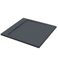 Douchebak Best Design Decent 90x90x3.5 cm Solid Surface Mat Zwart