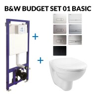 Toiletset Budget 01 B&W Basic Met B&W Drukplaat
