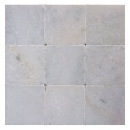 Wandtegel Natuursteen Wit marmer Anticato 10x10x1 (Doosinhoud 0.5 m²)